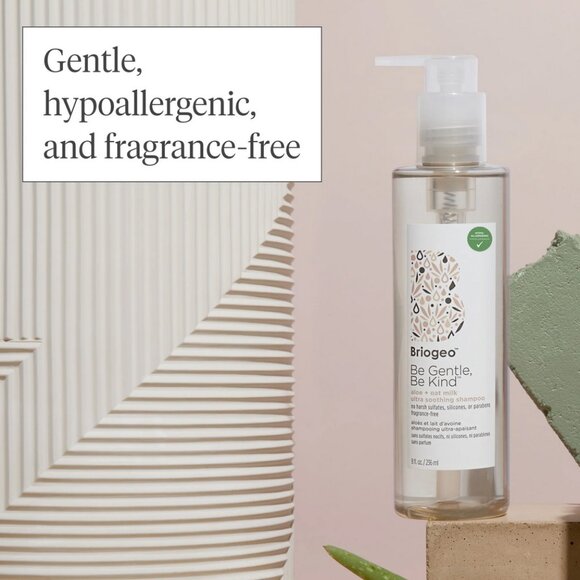 NEW! BRIOGEO Be Gentle, Be Kind Ultra Soothing Shampoo Aloe + Oat Milk - Picture 8 of 9